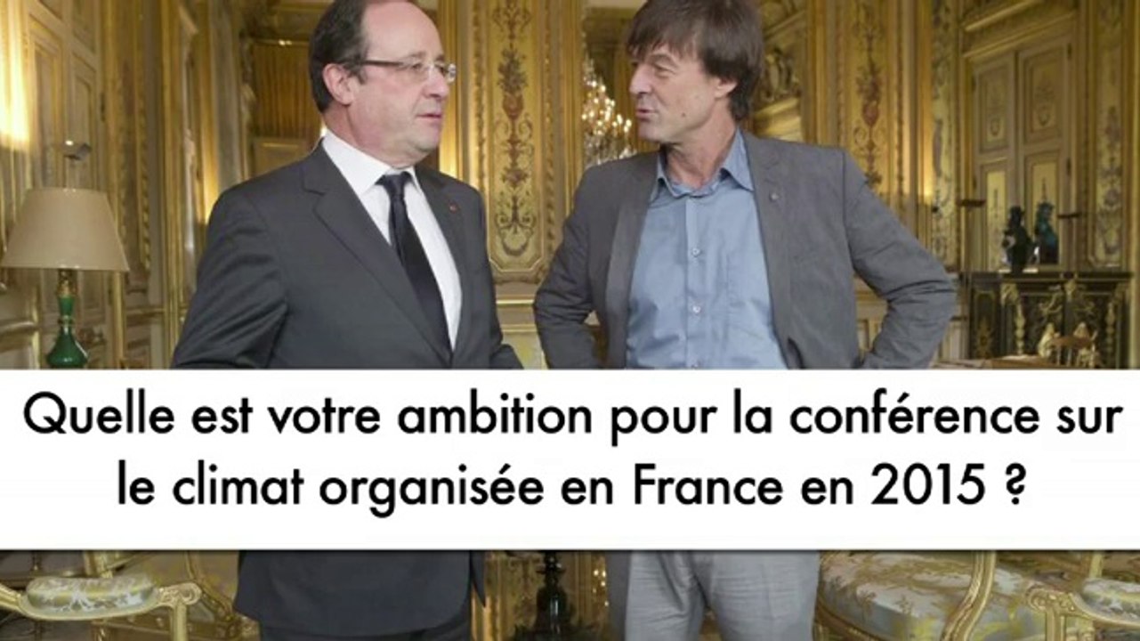 Nicolas Hulot: "Les jeunes ne peuvent pas rester derrière leurs ordinateurs à regarder le monde se défaire"