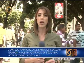 Consejo patriótico de partidos realizan reunión a puerta cerrada en la segunda vicepresidencia de la AN