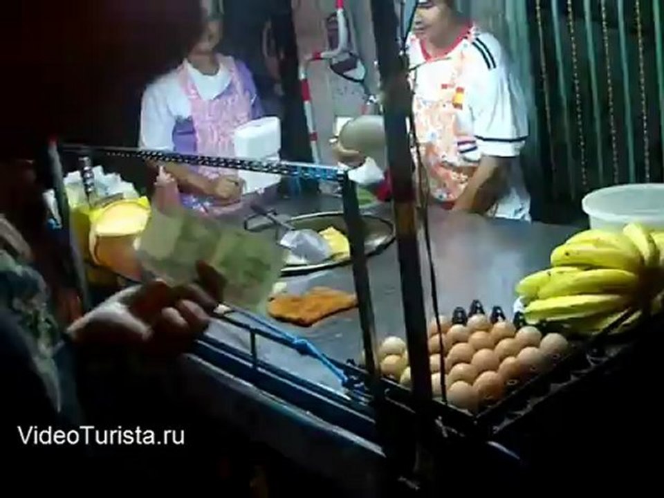 Банановые Блинчики в Паттайе.