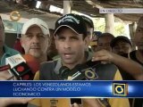 Capriles: Estamos luchando contra un modelo económico que cada vez cierra más puertas