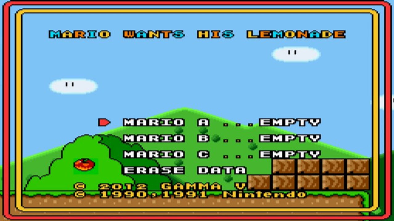 Série "Mini Hacks" Episode 4 Mario Wants His Lemonade