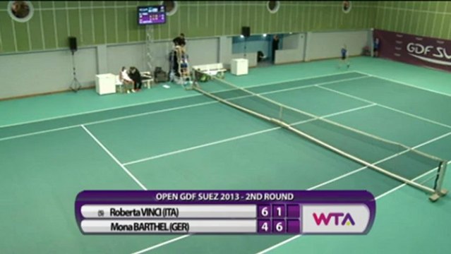 Barthel batte Vinci - Parigi, 2° turno