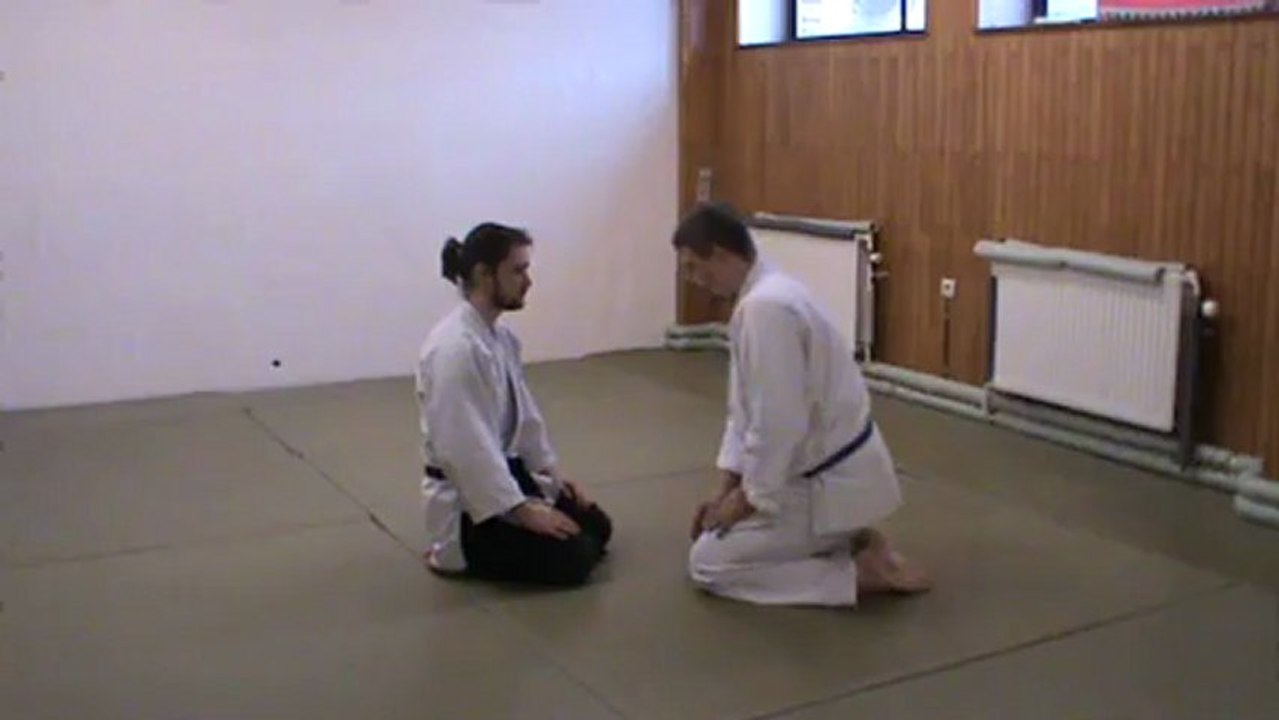 Suwari Waza shomen uchi : sankyo omote kihon