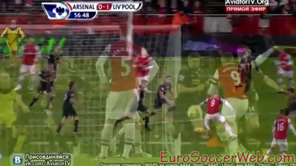 Carragher destroyed by Podolski cannon kick