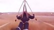 Hang Glider Believes He Can Fly