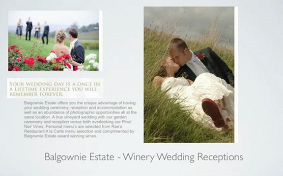 Yarra Valley winery weddings are unique at Balgownie