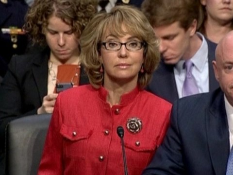 Gabrielle Giffords,NRA head at gun control hearing