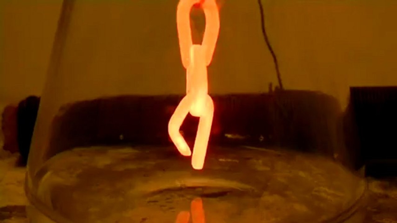 Katalytische Oxidation von Ammoniak an eine Kupferkette