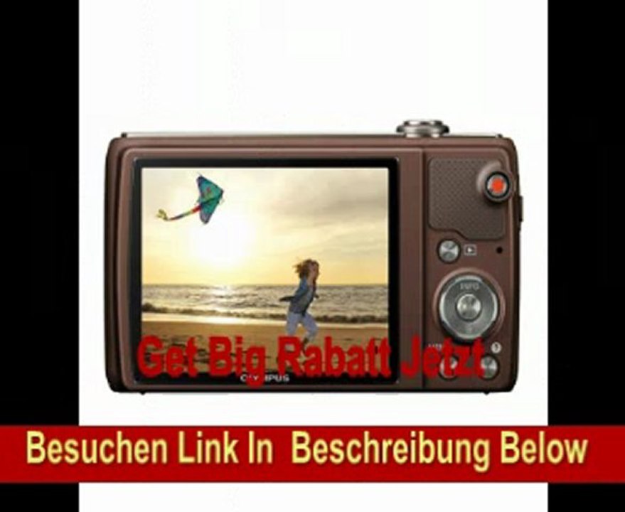 Olympus VR-360 Digitalkamera (16 Megapixel, 12.5-fach opt. Zoom, 7,6 cm (3 Zoll) Display, bildstabilisiert) braun