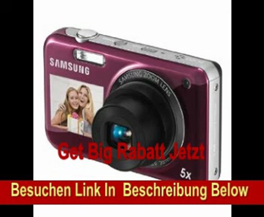Samsung PL120 Digitalkamera (14,2 Megapixel, 5-fach opt. Zoom, 6,85 cm (2.7 Zoll) Display, bildstabilisiert) pink