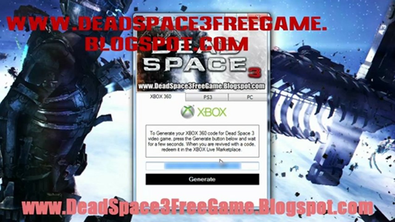 How to Download Dead Space 3 Game Crack Free - Xbox 360, PS3 & PC!!