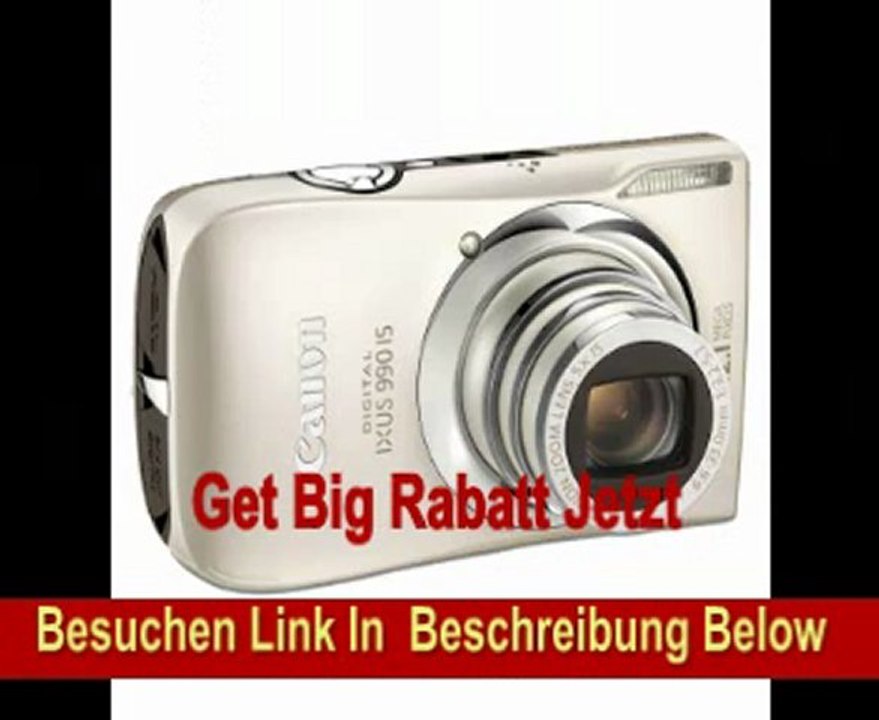 Canon Digital IXUS 990 IS Digitalkamera (12 Megapixel, 5-fach optischer Zoom, 7,6 cm (3 Zoll) Display) silber
