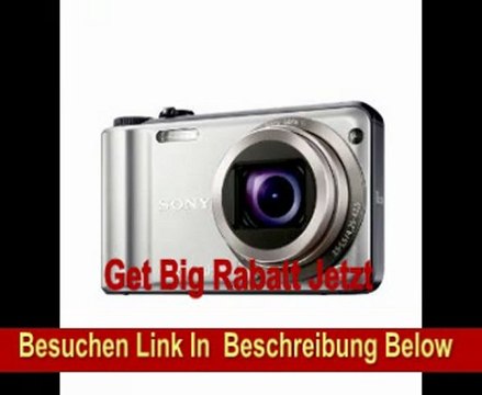 Sony DSC-H55S Digitalkamera (14 Megapixel, 10-fach opt. Zoom, 7,5 cm (3 Zoll) Display, opt. Bildstabilisator) silber