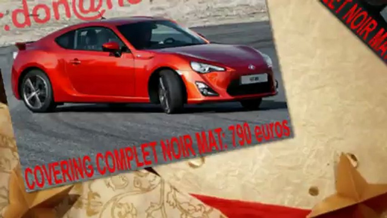 Toyota GT86, Toyota GT86, covering Toyota GT86, Toyota GT86 noir mat, Toyota GT86 peinture noir mat