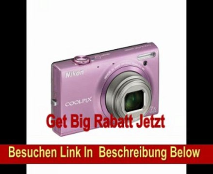 Nikon Coolpix S6150 Digitalkamera (16 Megapixel, 7-fach opt. Zoom, 7,5 cm (3 Zoll) Display, HD-Video, bildstabilisiert) pink