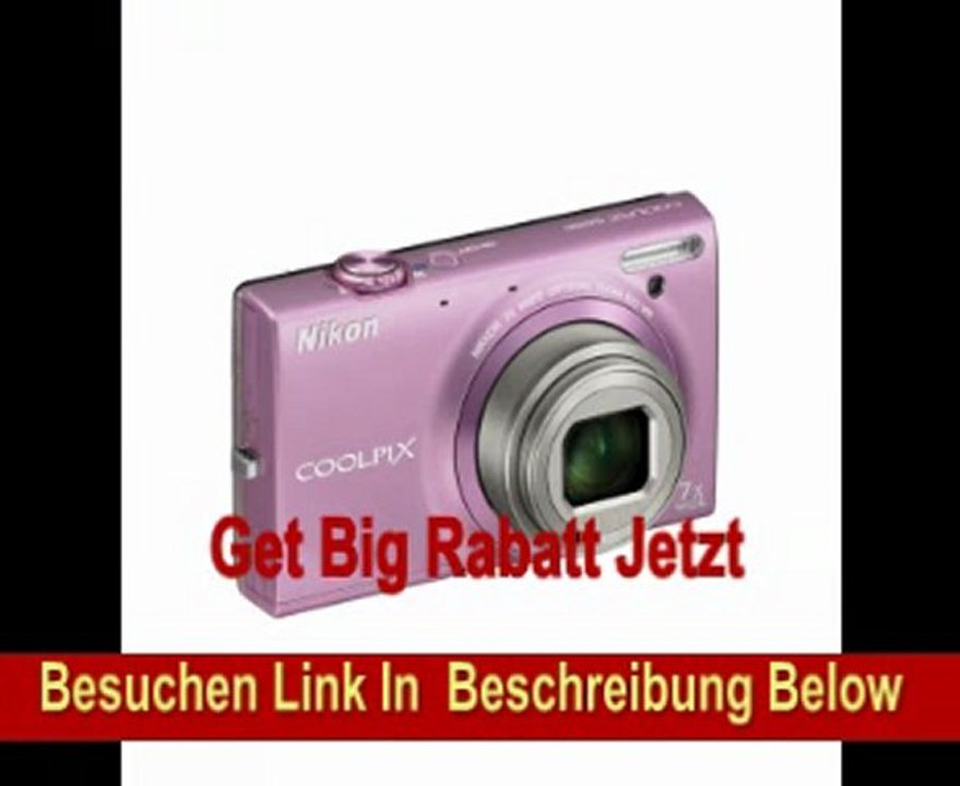 Nikon Coolpix S6150 Digitalkamera (16 Megapixel, 7-fach opt. Zoom, 7,5 cm (3 Zoll) Display, HD-Video, bildstabilisiert) pink