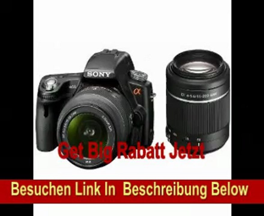 Sony SLT-A55VY SLT-Digitalkamera (16 Megapixel, Live View, Full HD, 3D Sweep Panorama) Kit inkl. 18-55 mm und 55-200 mm Objektiven