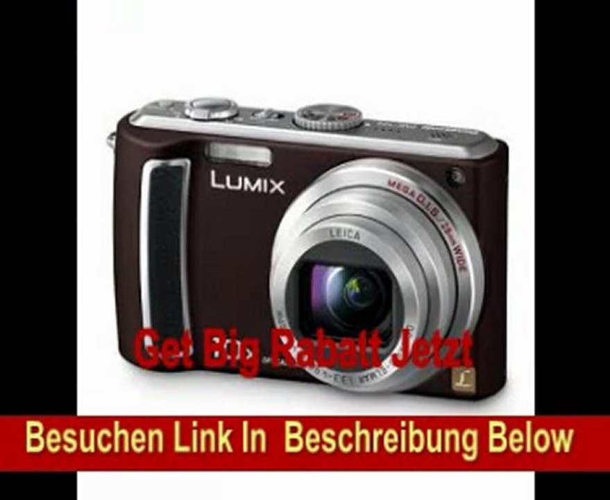 Panasonic DMC-TZ5EG-TA Digitalkamera (9 Megapixel, 10-fach opt. Zoom, 7,6 cm (3 Zoll) Display, Bildstabilisator) chocolate