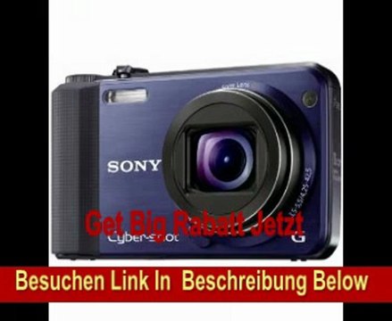 Sony DSC-HX7VL Digitalkamera (16 Megapixel, 10-fach opt. Zoom, Full HD Videoaufnahme, GPS, 7,6 cm (3 Zoll) Display, bildstabilisiert) blau