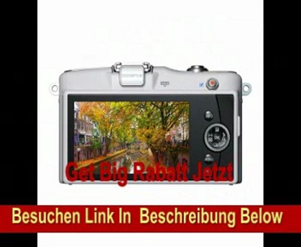 Olympus Pen E-PM1 Systemkamera (12 Megapixel, 7,6 cm (3 Zoll) Display, bildstabilisiert) weiß mit 14-150mm Objektiv silber