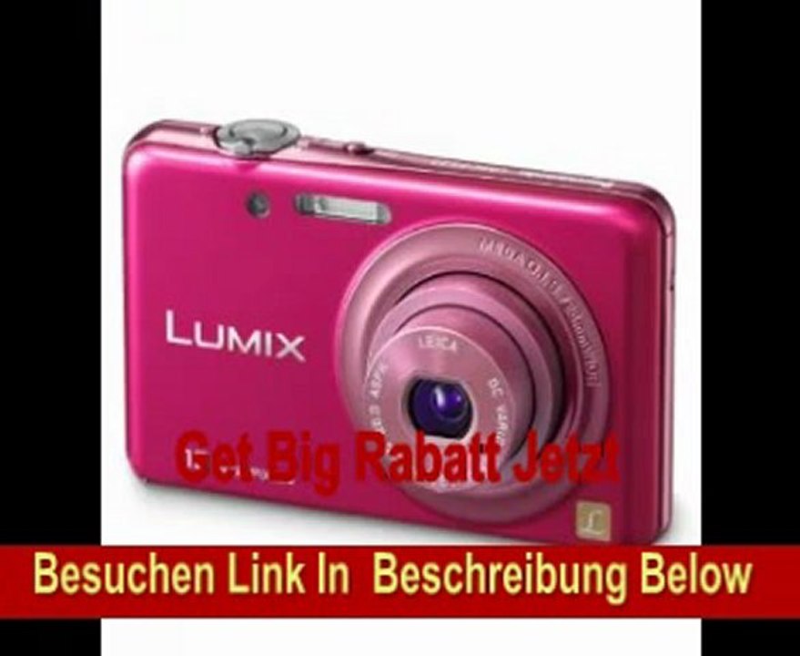 Panasonic Lumix DMC-FS22EG-P Digitalkamera (16 Megapixel, 4-fach opt. Zoom, 7,5 cm (3 Zoll) Touchscreen, bildstabilisiert) pink