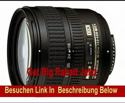 Nikon D80 SLR-Digitalkamera (10 Megapixel) Kit inkl. 18- 70mm 1:3,5-4,5G Objektiv