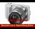 Sony NEX-C3DS Systemkamera (16,2 Megapixel, 7,5 cm (3 Zoll) Display, HD ready, Live View, bildstabilisiert) Double Zoom Kit inkl. 16 mm und 18-55 mm Objektiv silber