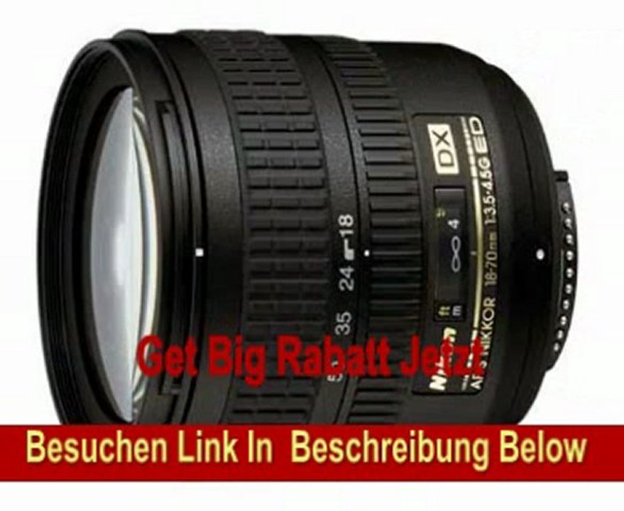 Nikon D-70 Kit digitale Spiegelreflexkamera (6,1 Megapixel) inkl. DX Nikkor 18-70