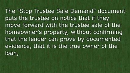 Stop Foreclosure Dead In It's Tracks!