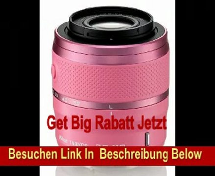 Nikon 1 J1 Systemkamera (10 Megapixel, 7,5 cm (3 Zoll) Display) pink inkl. 1 NIKKOR VR 10-30 mm und VR 30-110 mm Objektive