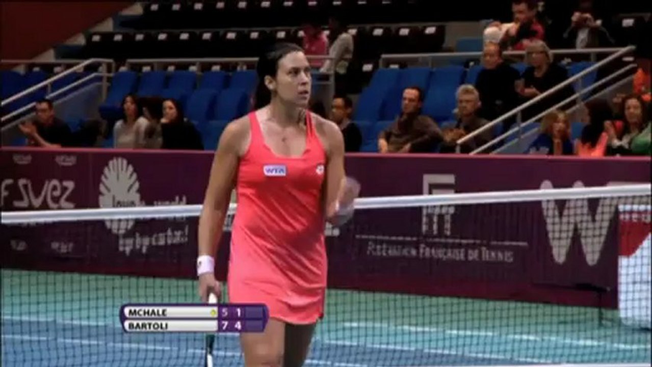 Paris: McHale vergibt 4 Satzbälle, Bartoli schlägt eiskalt zurück