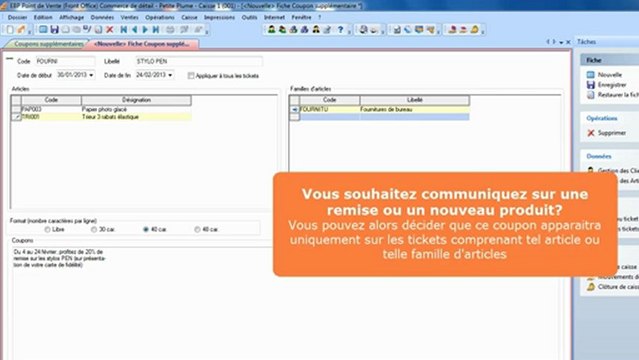 Impression de coupons ventes : Logiciel EBP Point de Vente [TUTO FLASH]