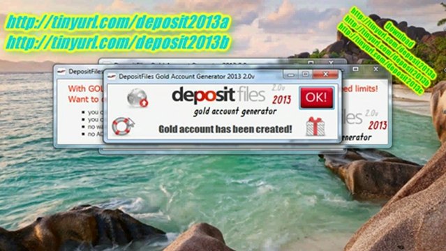 DepositFiles Gold Account 2013 2.0v New Recent Cookies