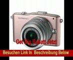 Olympus Pen E-PM1 Systemkamera (12 Megapixel, 7,6 cm (3 Zoll) Display, bildstabilisiert) rosa mit 14-42mm und 40-150mm Objektiven silber