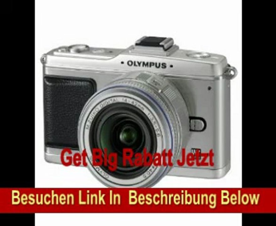 Olympus PEN E-P2 Systemkamera (12,3 Megapixel, 7,6 cm Display, Bildstabilisator) Kit silber inkl. 14-42mm Objektiv silber