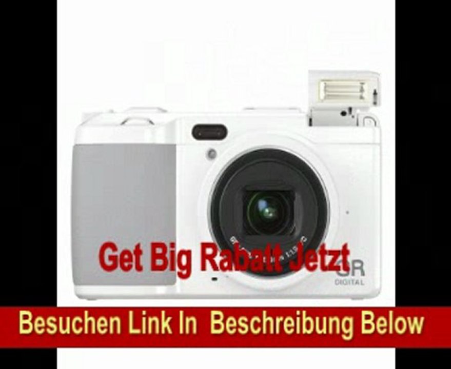 Ricoh GR Digital IV Digitalkamera (10 Megapixel, 4-fach opt. Zoom, 7,6 cm (3 Zoll) Display, bildstabilisiert) weiß