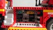 camion de pompier à échelle en lego technic