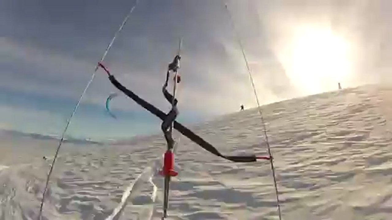 kitedor 8km de bonheur en kite a Lelex le 26 janvier 2013