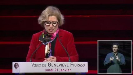 Voeux de Geneviève Fioraso au musée du quai Branly