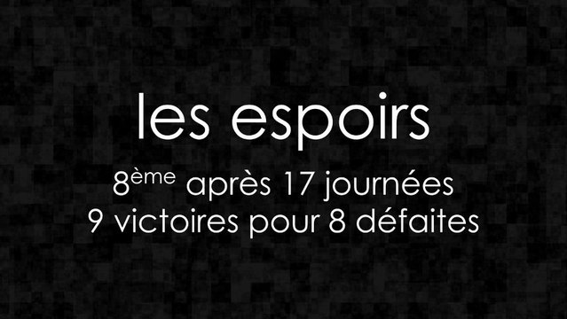 Bilan de mi-saison des espoirs