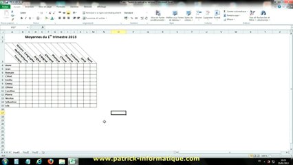 Tuto Excel 2010 - Orientation du texte - Extrait