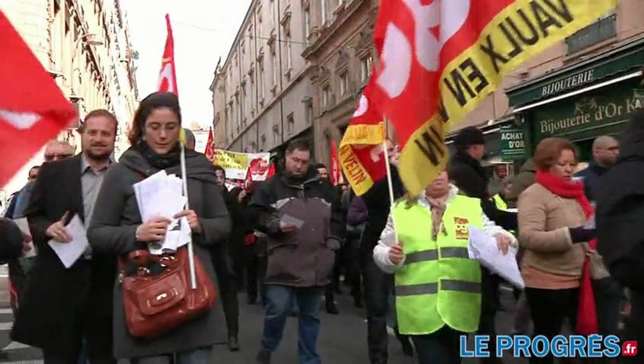 Lyon : les fonctionnaires dans la rue pour la revalorisation de leurs salaires