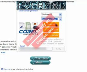 Corel Home Office Serial activation key