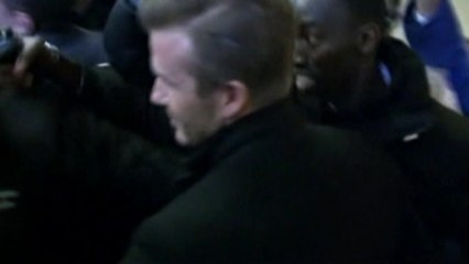 Paris press swarms David Beckham