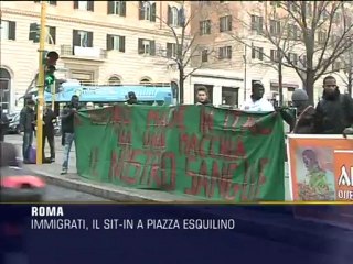 Immigrati, protesta all'Esquilino