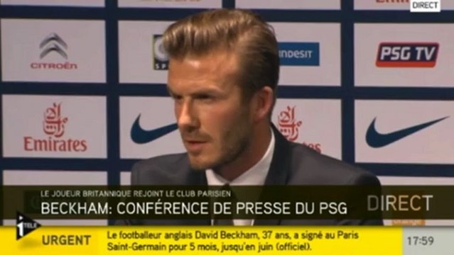 PSG : Beckham a hâte de jouer avec Ibrahimovic