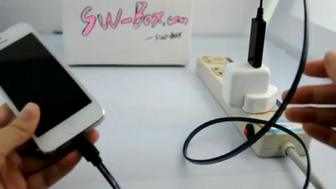 Blue Visible Current Flow Smart Cable for iPhone 5