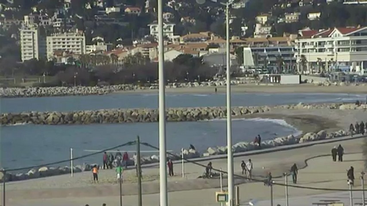 Marseille.fr - Webcam HD des plages du Prado 31 janvier 2013