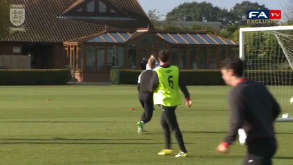 Wilfried Zaha - England U21 Training Session