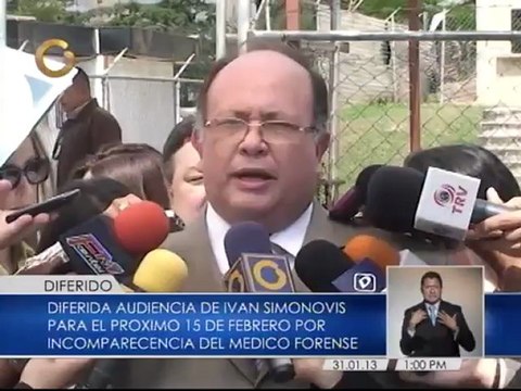 Diferida audiencia sobre solicitud de medida humanitaria para comisario Simonovis